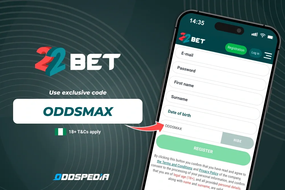 22bet Nigeria phone web